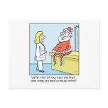 Christmas Cartoon Santa's Detox Post Cards