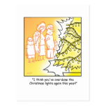 Christmas Cartoon Tree Decorations Postcards