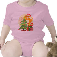 Christmas Cat Baby Bodysuit shirt