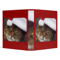Christmas Cat Binder
