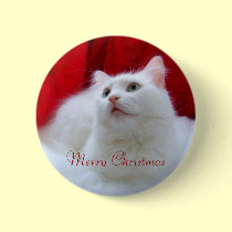 Christmas Cat buttons
