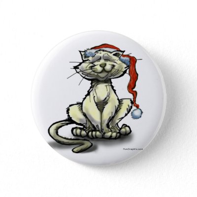 Christmas Cat buttons