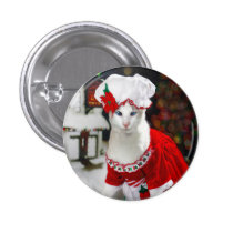 Christmas Cat Button buttons