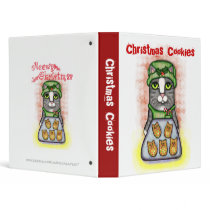 Christmas Cat Cookie Recipe Scrapbook Binder
