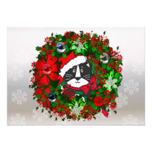 Christmas Cat Custom Invite