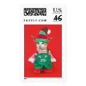 Christmas Cat Elf Stamp