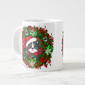 Christmas Cat Extra Large Mug