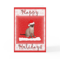 Christmas Cat Greeting Card