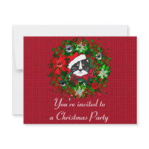 Christmas Cat Custom Invites