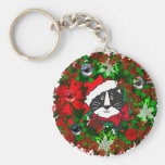 Christmas Cat Keychain