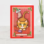 Christmas Cat Lover's Greeting Card
