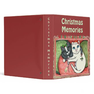 Christmas Cat Lovers Scrapbook Photo Binder binder