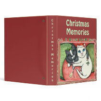 Christmas Cat Lovers Scrapbook Photo Binder