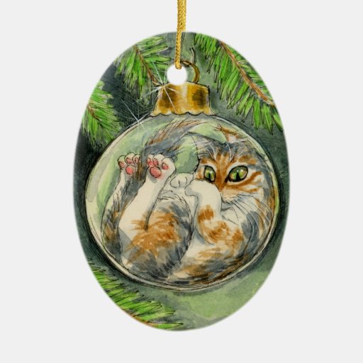 christmas cat ornament zazzle christmas cat ornament zazzle