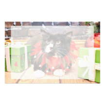 Christmas - Cat - Oscar Custom Stationery