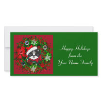Christmas Cat Customized Photo Card