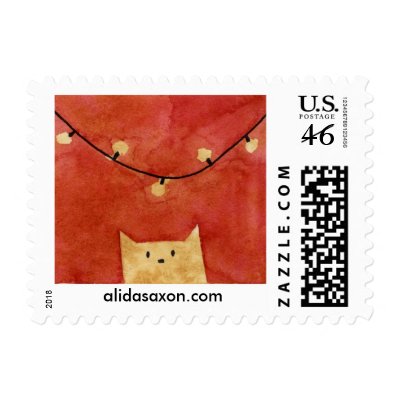 Christmas Cat postage
