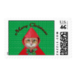 Christmas Cat Postage
