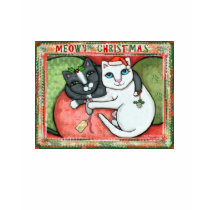 Christmas Cat ' s Gift T-Shirt by jamiecreates1 Christmas Cat ' s Gift T-Shirt