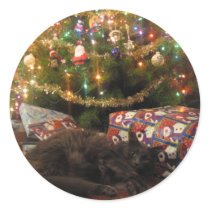 Christmas Cat stickers by thedustyphoenix Christmas Cat stickers