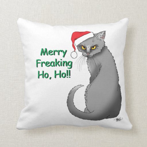 christmas cat pillow covers