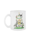 Christmas Cat Tree Frosted Mug Christmas Cat Tree Frosted Mug