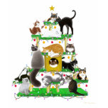 Christmas Cat Tree Ladies Long Sleeve Christmas Cat Tree Ladies Long Sleeve