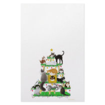 Christmas Cat Tree Stationery