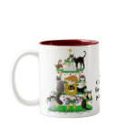 Christmas Cat Tree Two Tone Mug Christmas Cat Tree Two Tone Mug