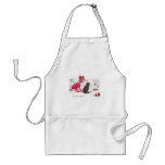 Christmas Cat Watches Turtle Pull Toy Vintage aprons