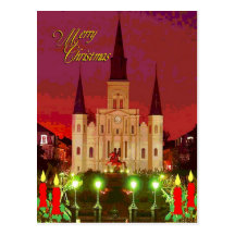 Christmas Cathedral Post Card