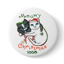 Christmas Cats Button