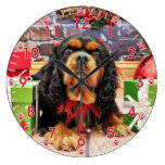 Christmas - Cavalier King Charles Spaniel SweetPea Clocks