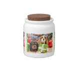 Christmas - Cavalier - Sweet Pea and Poppy Candy Jars