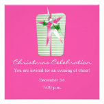 Christmas Celebration Pink Whimsical Gifts Invites