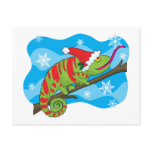 Christmas Chameleon Post Card