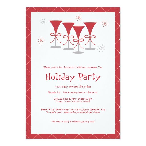 christmas cheer holiday cocktail party invitation zazzle christmas cheer holiday cocktail party invitation zazzle