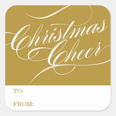 CHRISTMAS CHEER | HOLIDAY GIFT TAGS STICKERS