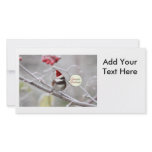 Christmas Chickadee Personalized Photo Card