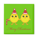 Christmas Chicks magnets