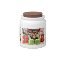 Christmas - Chihuahua - Blue - Precious - Yogi Candy Jar