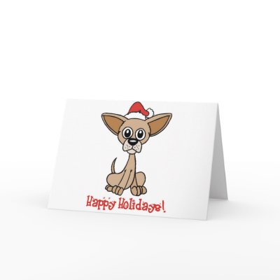 Christmas Chihuahua Greeting Cards by cutechristmasanimals