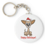 Christmas Chihuahua Key Chain