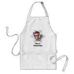 Christmas Chihuahua (long coat) aprons