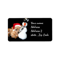 Christmas Chihuahua Personalized Address Labels