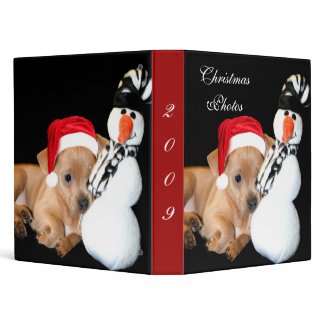 Christmas Chihuahua Photo binder by Ritmo Boxer Designs binder
