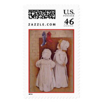 Christmas Children with Stockings postage by Lesleysloft Christmas Children with Stockings postage