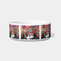 Christmas - Chinese Crested - Sheeba Pet Food Bowls