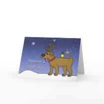 Christmas Chocolate Lab Christmas Card