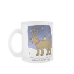 Christmas Chocolate Lab Glass Mug